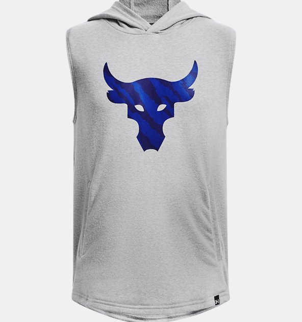 Under Armour Boys' Project Rock Terry BSR Sleeveless Hoodie